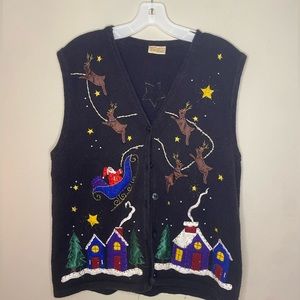 Vintage Bobbie Brooks Christmas Vest